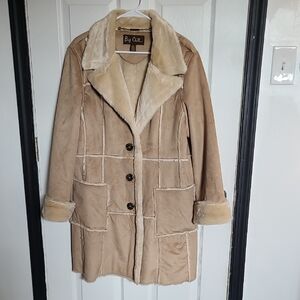 Big Chill Women's Cream and Tan Teddy Jacket